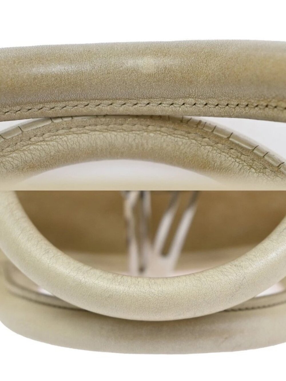 LOEWE Anagram logo Amazona 28 Handbag Suede Leather Beige Spain SHW 38CA785 - Picture 8 of 16